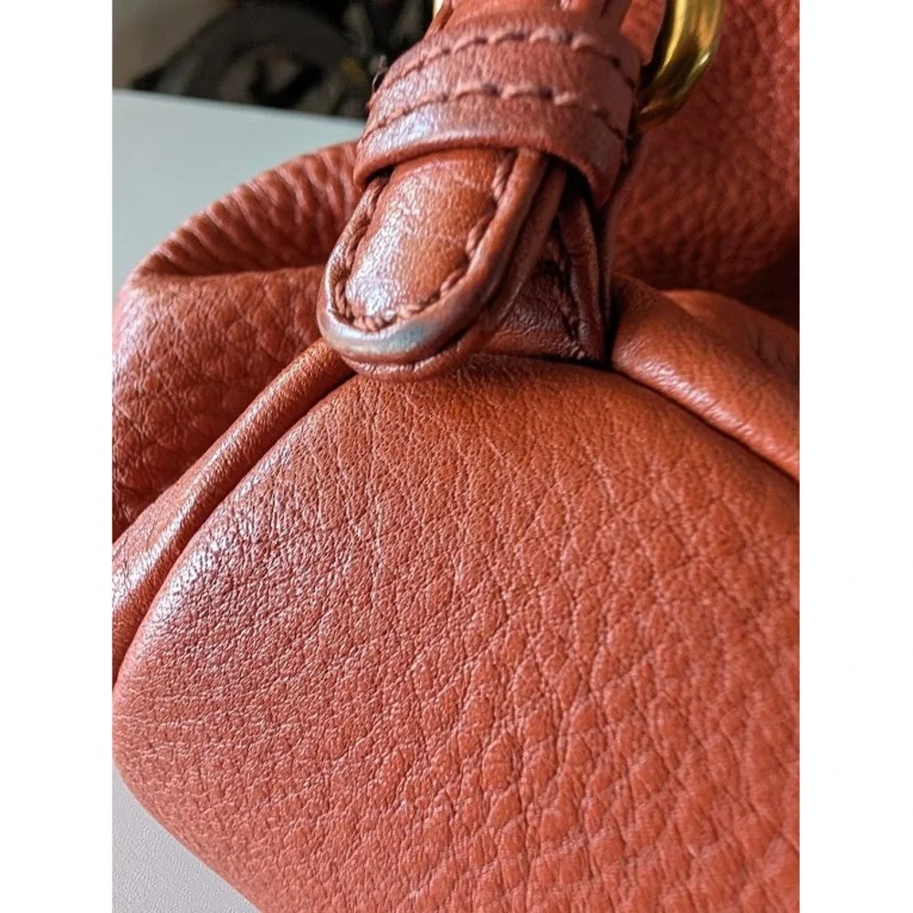 HOBO Merrin Convertible Backpack Shoulder Bag‎ Cinnamon Pebbled Leather Tassel